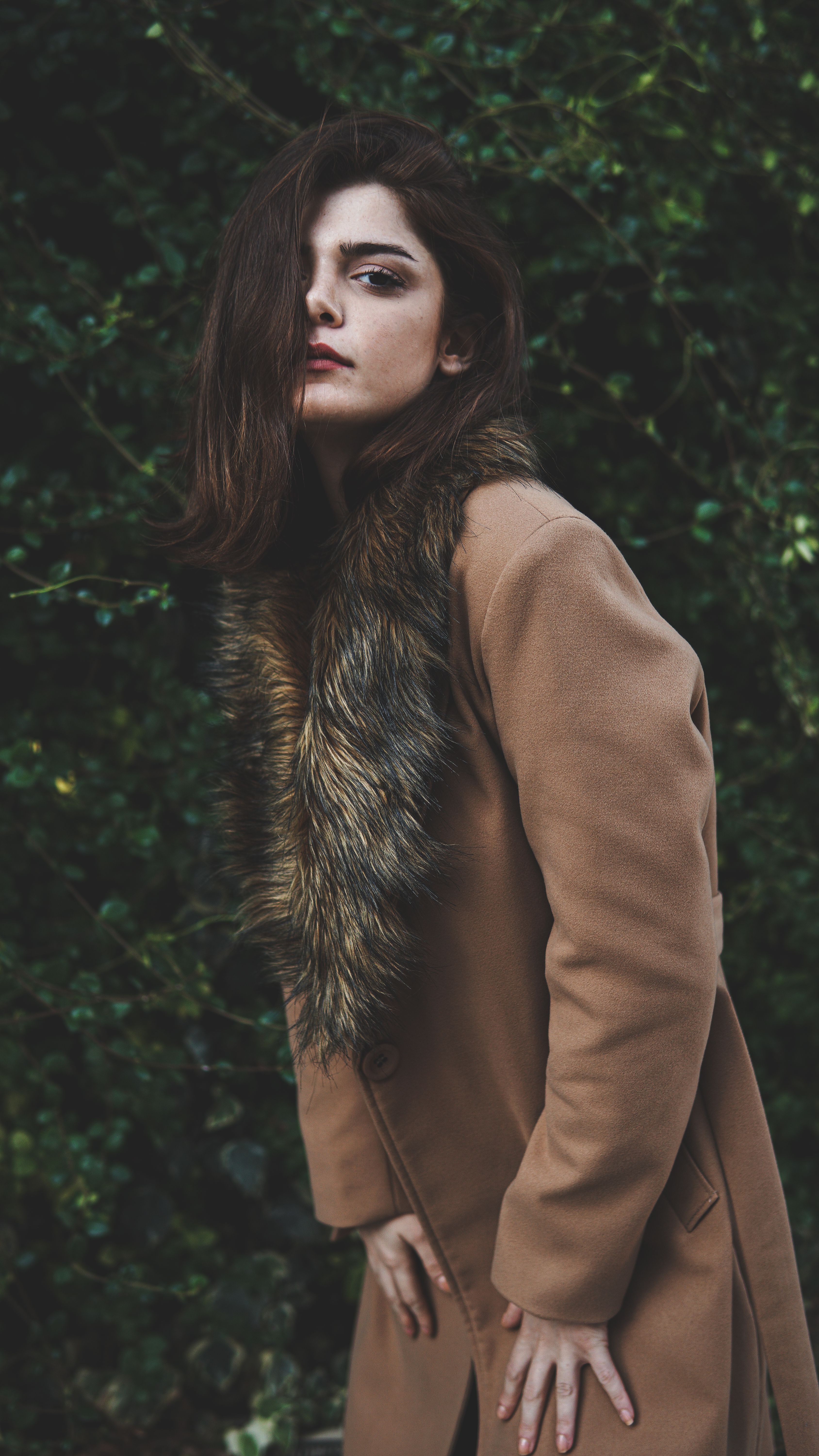 Woman in Brown Coat · Free Stock Photo