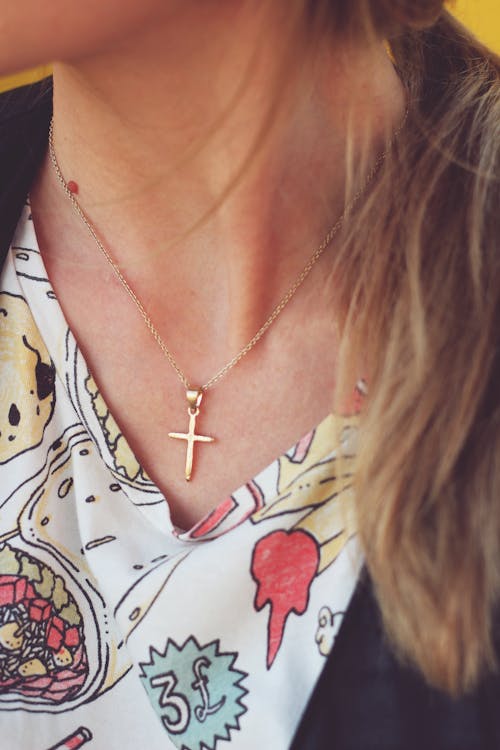 Gold cross necklaces