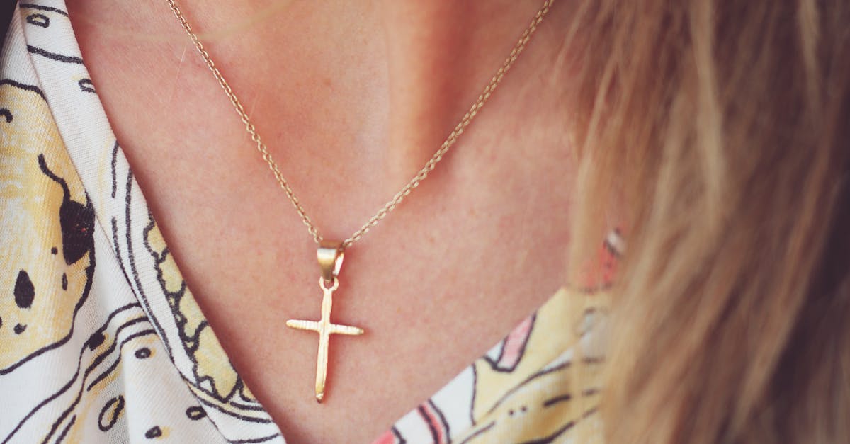 Gold cross necklaces