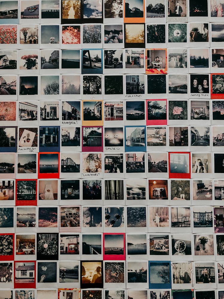 Collection Of Old Instant Photos With Trips