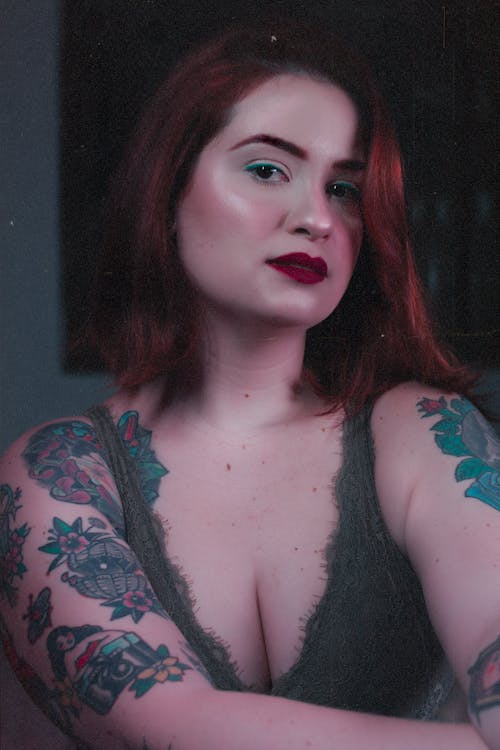 Portrait of a Tattooed Woman