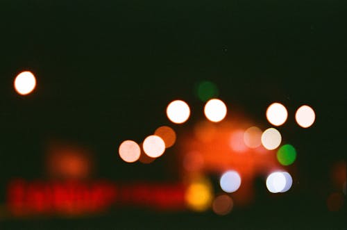 Free Blurred Photo of City Lights Stock Photo