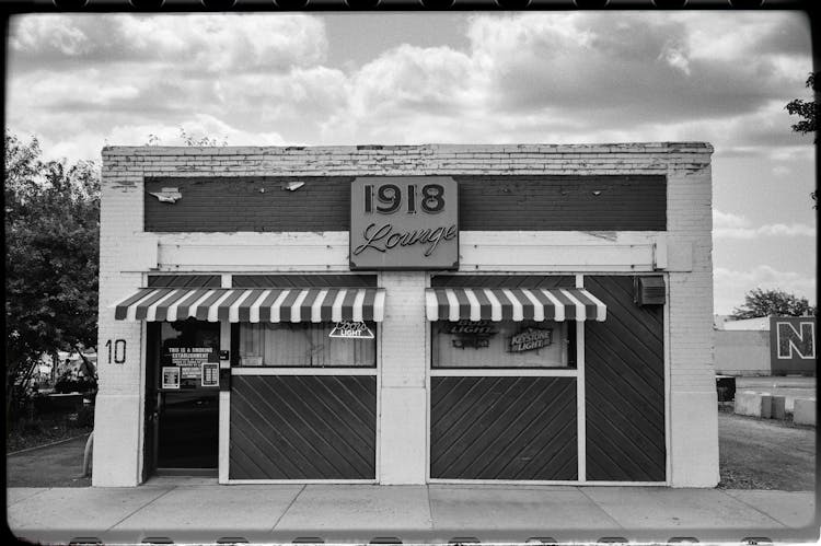 Cafe Located In Old Brick Building