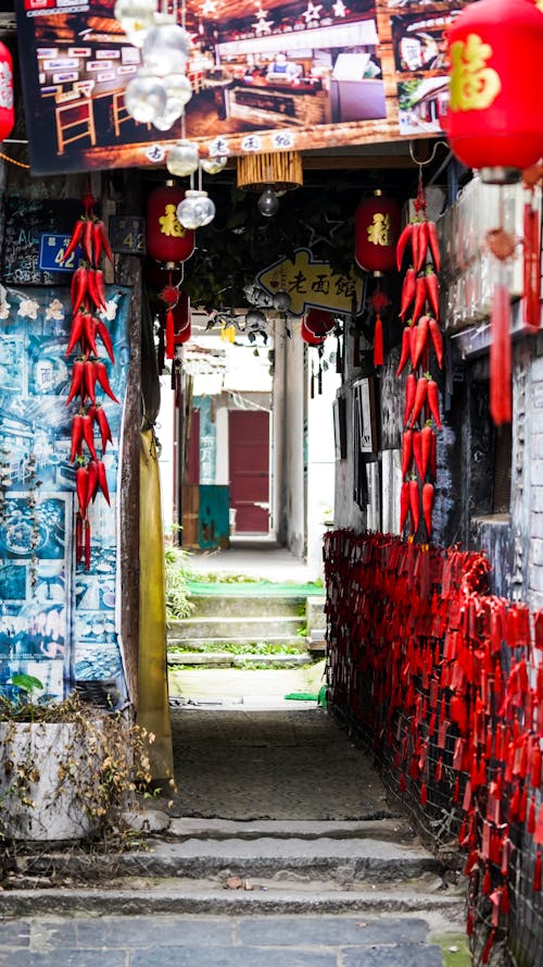 Narrow Walkway between Buildings