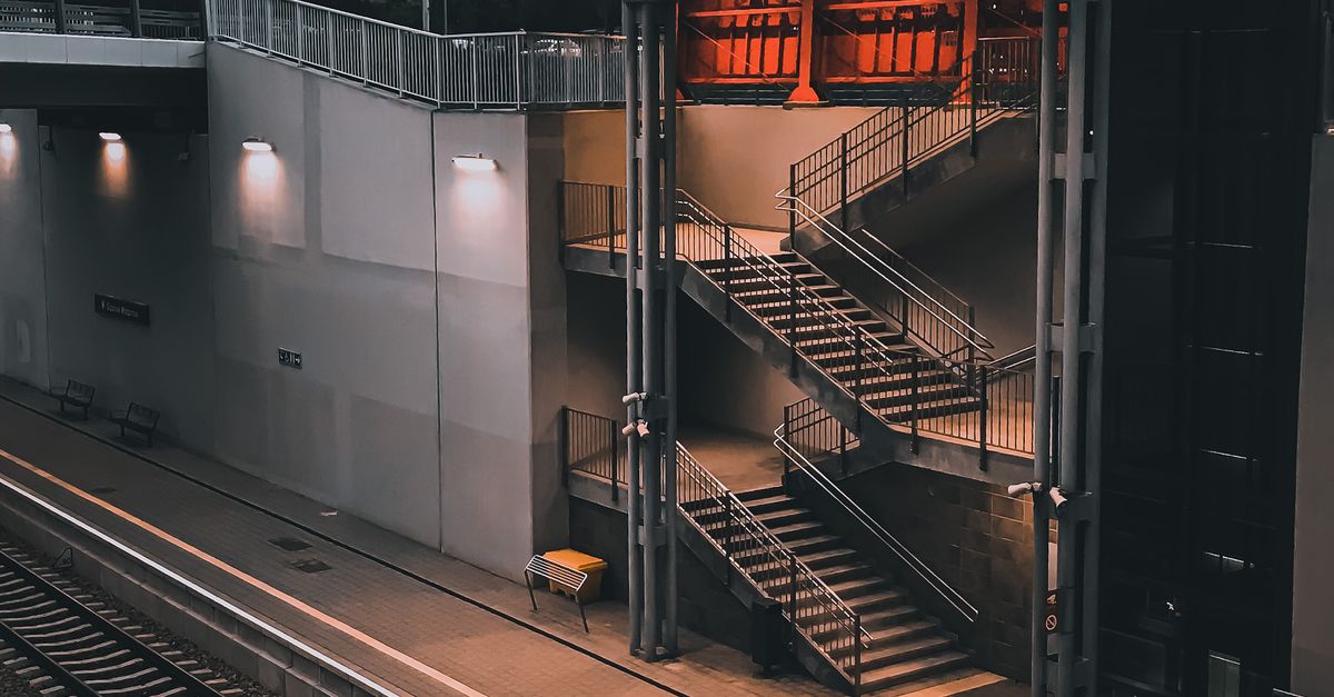 Staircase at a Train Station · Free Stock Photo