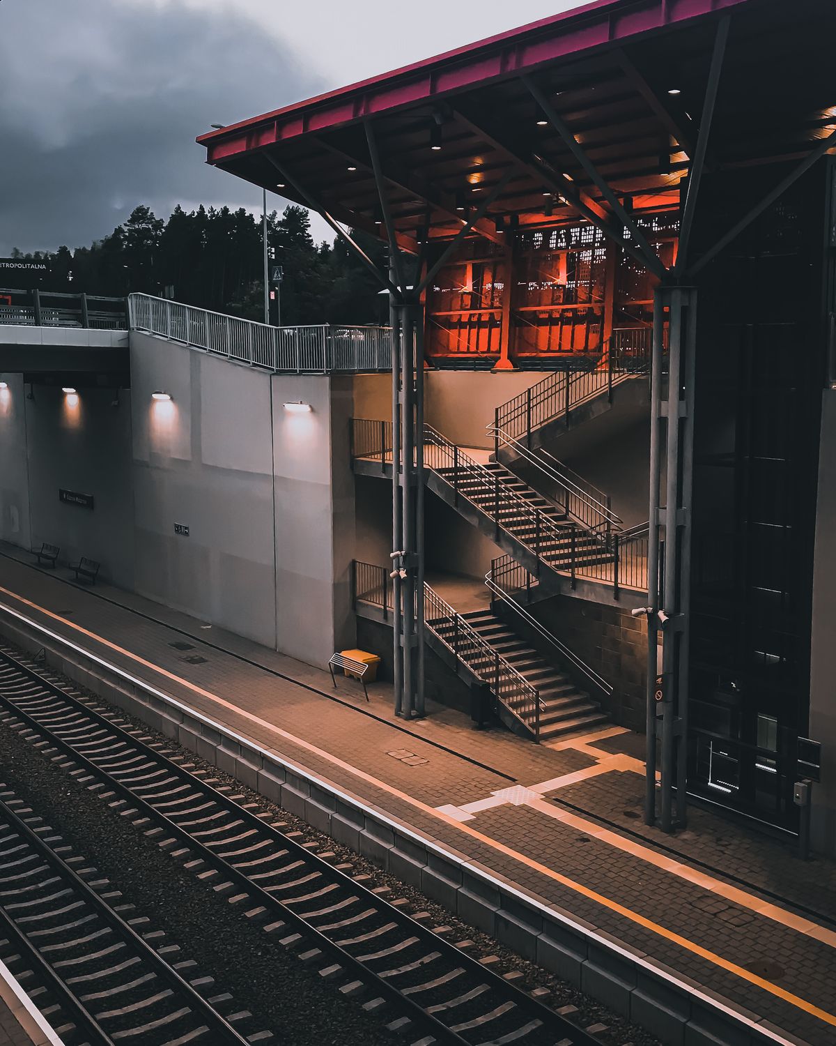 Staircase at a Train Station · Free Stock Photo