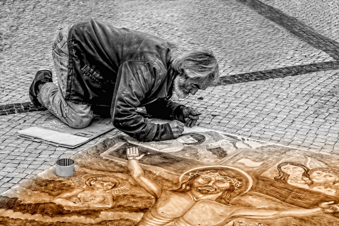 Ucretsiz Adam Boyaci Boyama Stok Fotografi