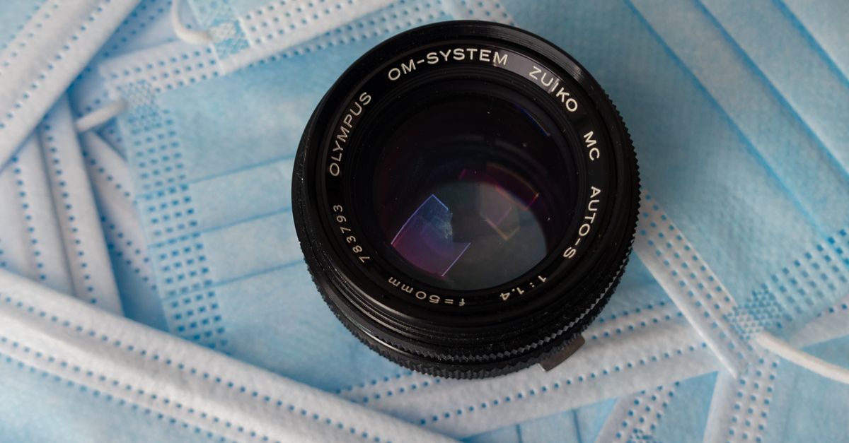 Camera Lens on Top of Face Masks · Free Stock Photo