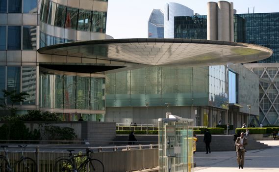 Modern Overhang Roof of a Building