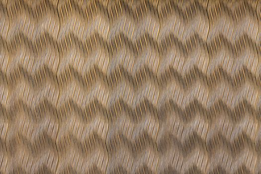 High-resolution image of a complex golden zigzag patterned fabric texture ideal for design and backgrounds.