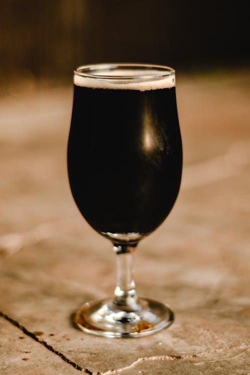 Free A Glass of Stout Beer Stock Photo