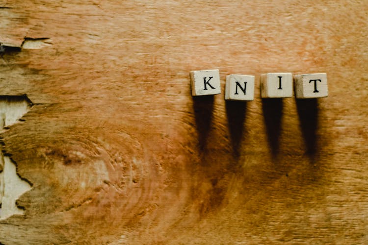 Wooden Blocks On Wooden Surface