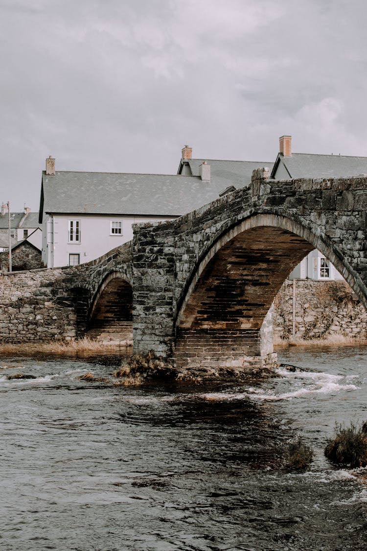 Brick Bridge Over River