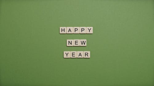 Free Gratis arkivbilde med bokstaver, flatlay, godt nytt år Stock Photo