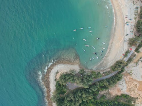 Free Aerial Photography of Beach Stock Photo