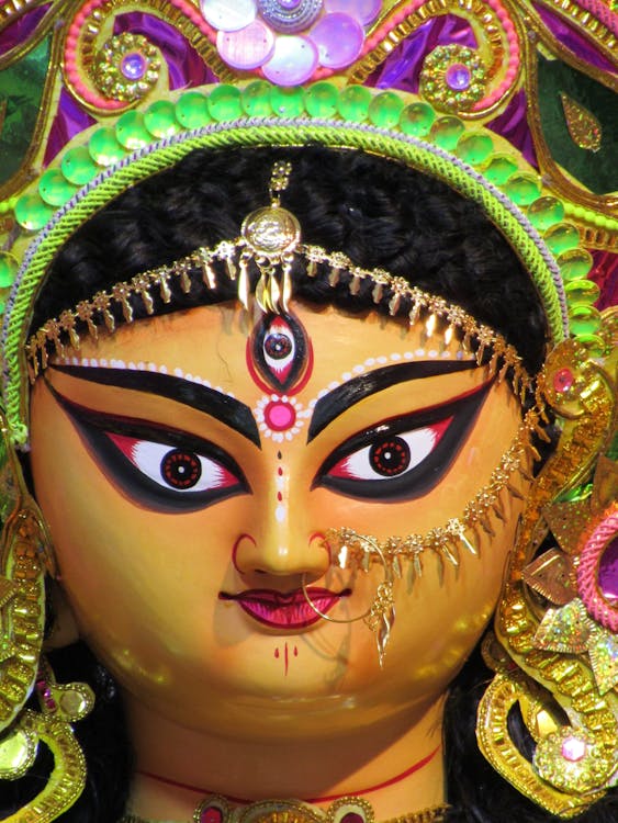 Close-up Photo of a Hindu God · Free Stock Photo