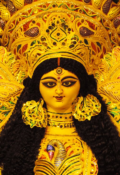 Foto profissional grátis de cultura, deus hindu, durga puja