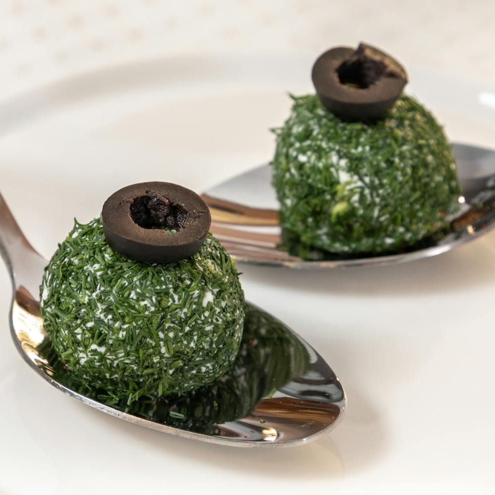 Ghostly Herb Cheese Ball