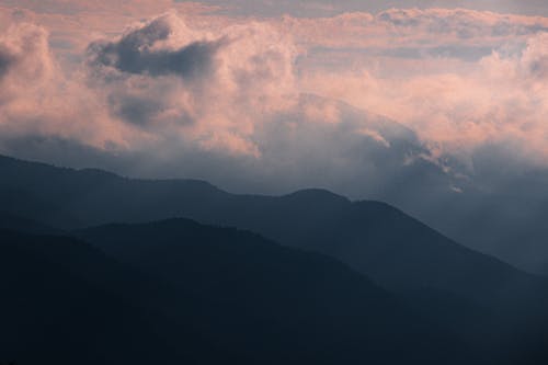 無料 シルエット, 山岳, 自然の無料の写真素材 写真素材