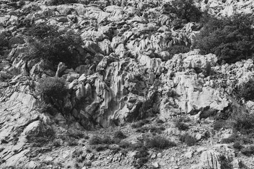 Fotobanka s bezplatnými fotkami na tému čierna a biela, geologický útvar, hora