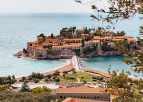 Montenegro Island in an Ocean 