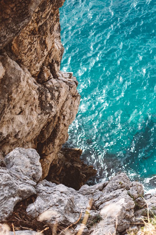 Rocky Cliff and Sea