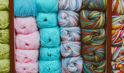 Close-up Photo of Assorted Yarn 