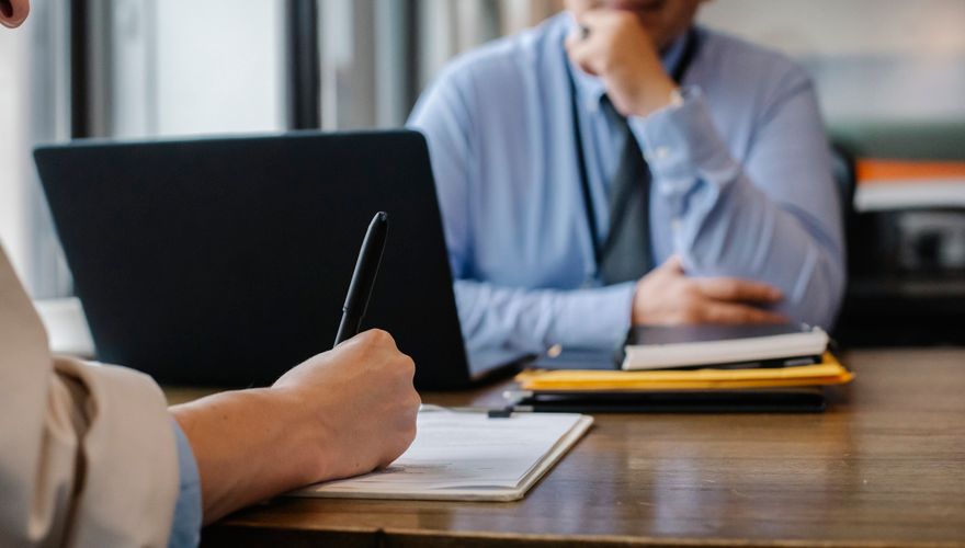 Professional meeting in an office