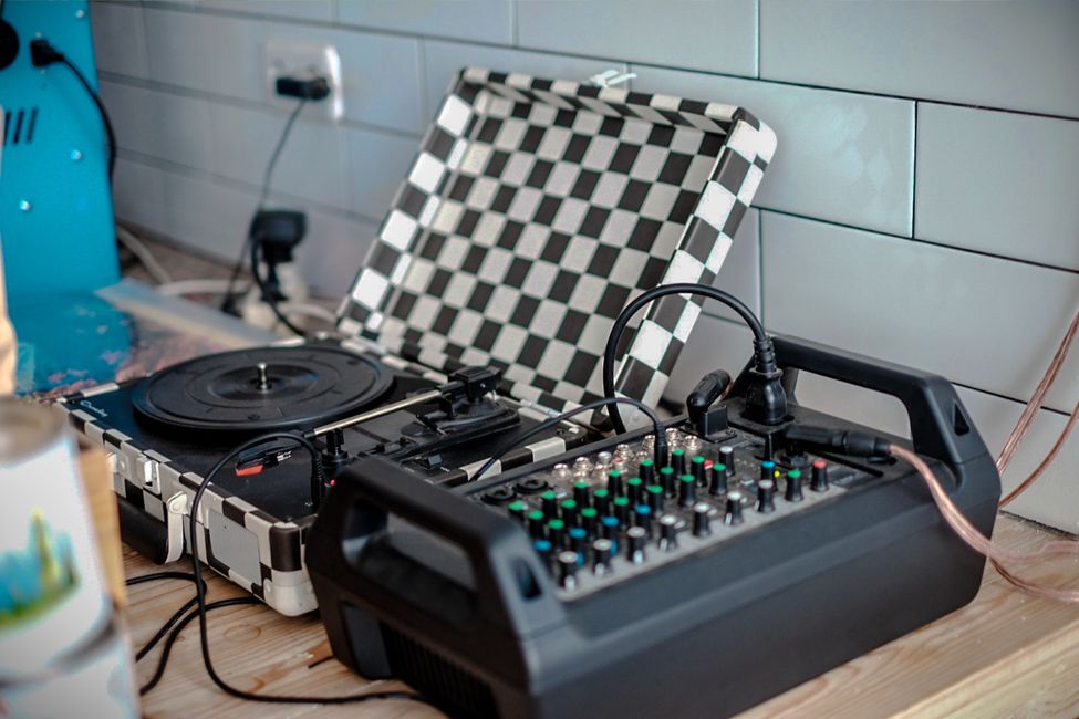 Recording equipment in home studio