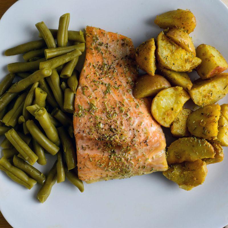 Vinaigrette Warm Potato Salad with Green Beans