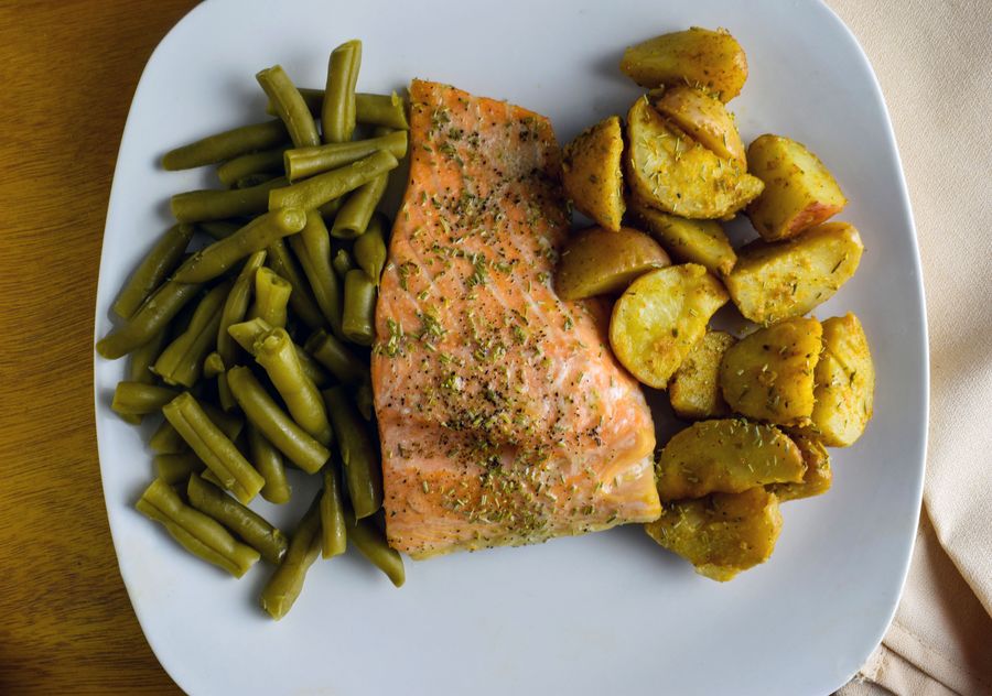Salmon potatoes