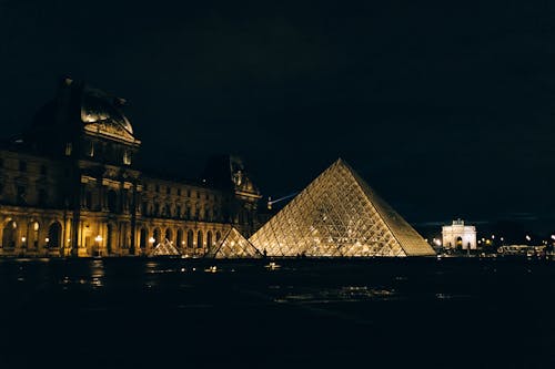 Pyramid Structure Near the Famous Museum