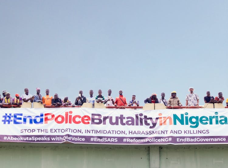 People Protesting Police Brutality In Nigeria 