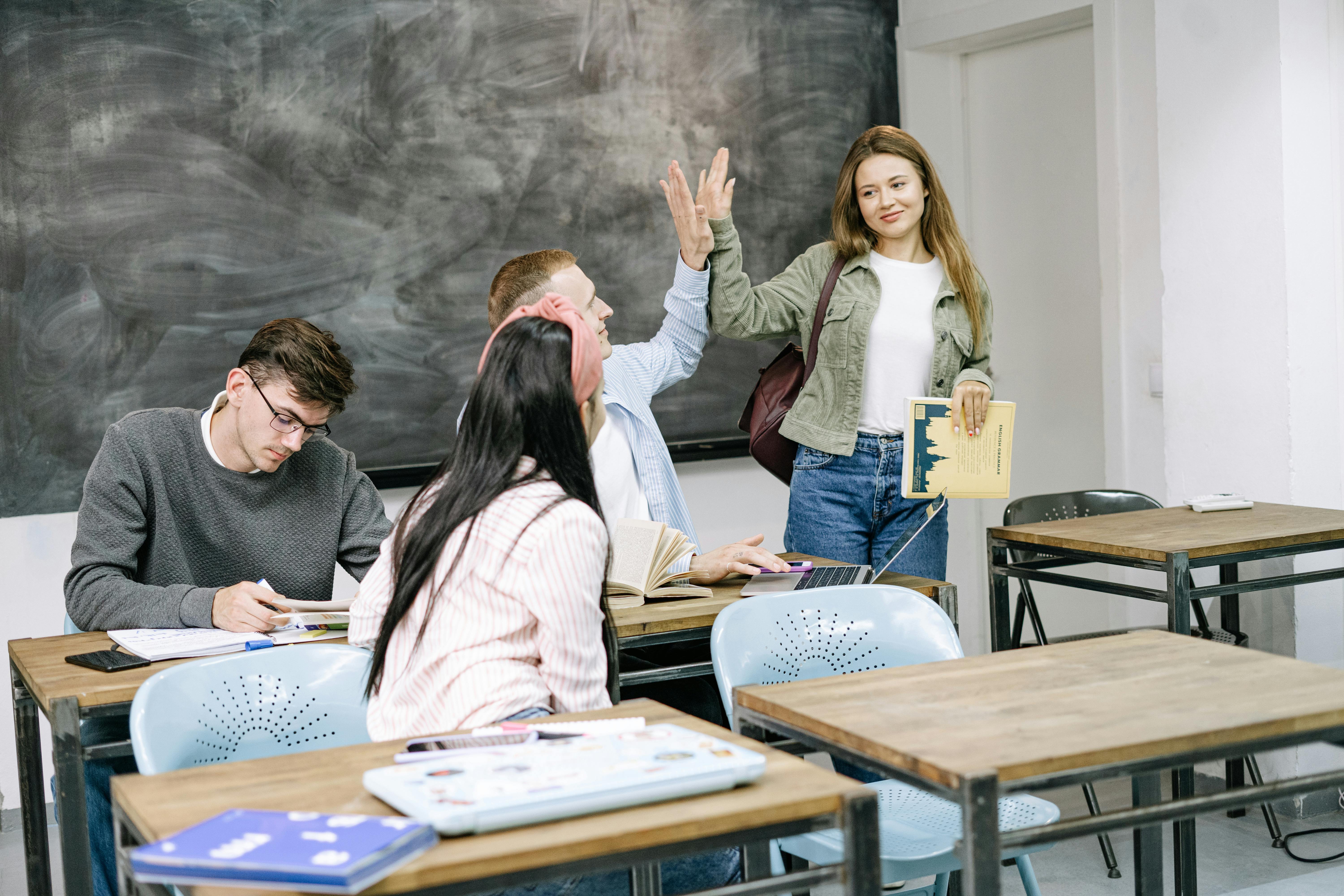 people in a classroom