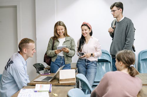 Group Of People Studying Together