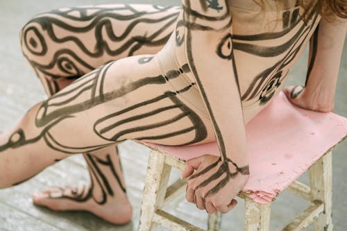 Gratis lagerfoto af arm, Ben, body art