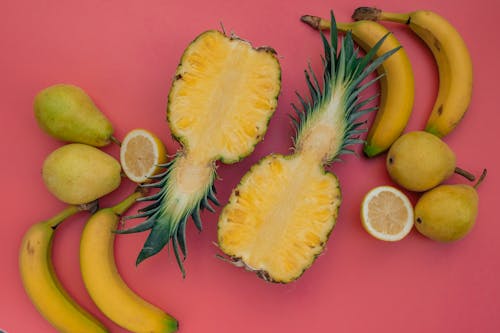 bezplatná Základová fotografie zdarma na téma banán, čerstvý, citron Základová fotografie
