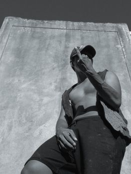 Man Showing Vulgar Gesture