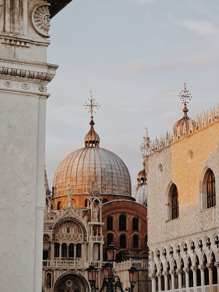 Dome Of The St Marks Basilica In Venice, Italy