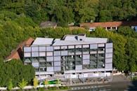 Aerial Shot of a Building Under Construction