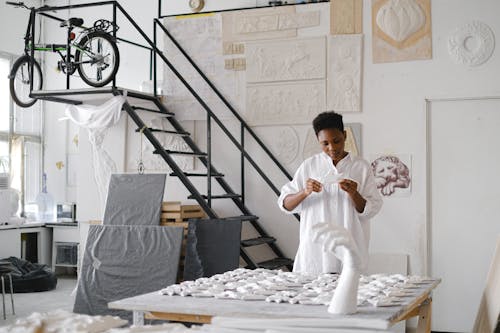 Photo Of Woman Doing Ceramic Sculpture