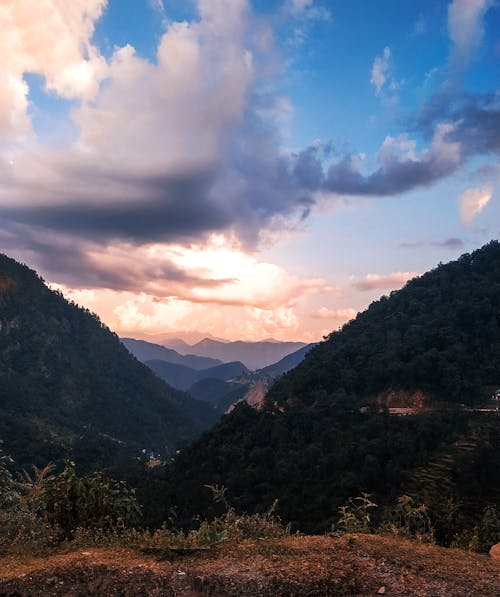 Бесплатное стоковое фото с вид на горы, голубой, гора