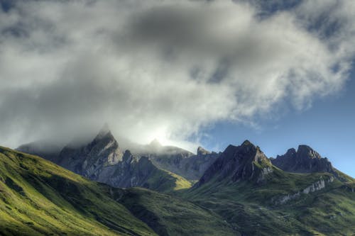 Fotografie Der Berge Aus Der Vogelperspektive