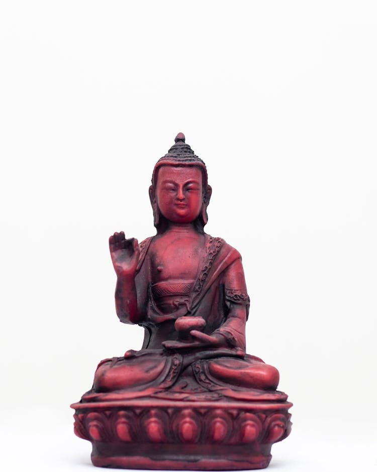 Buddha Statue In White Background 