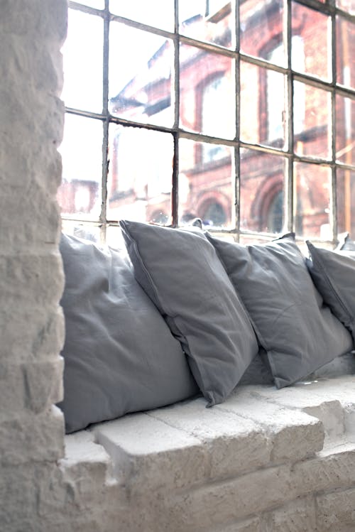 Pillows on the window
