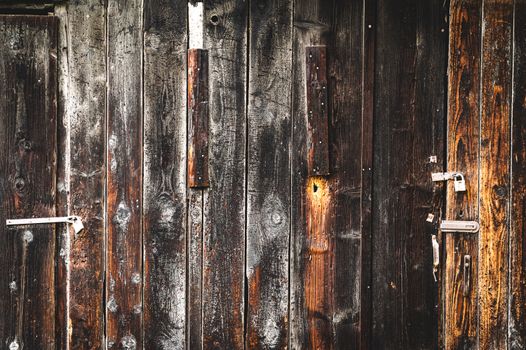 closed wooden door