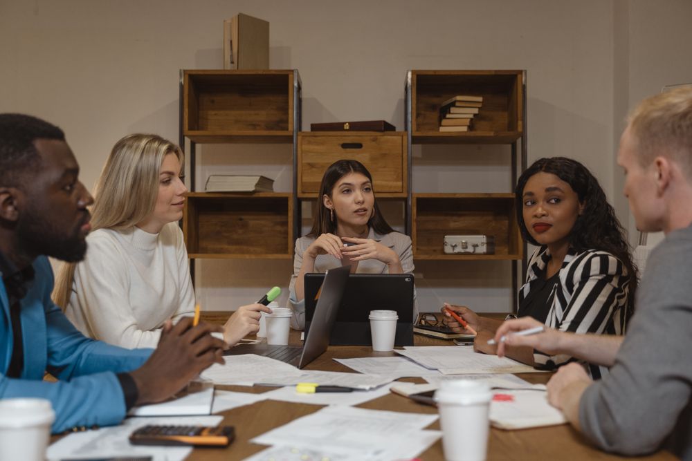Strategy team planning a DACH market entry