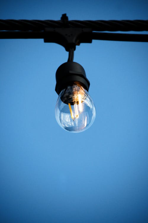 Close-Up Photo of a Light Bulb