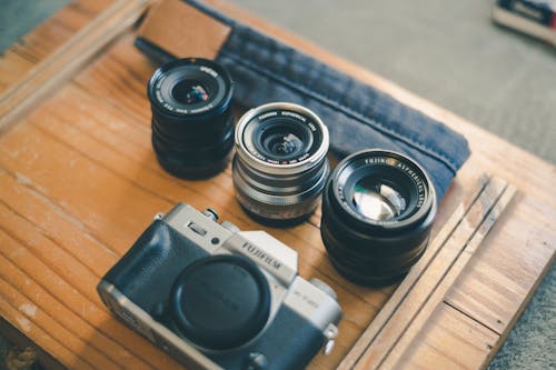 Gratis lagerfoto af Fujifilm, kamera, kit