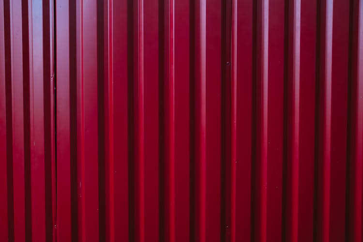 Red Corrugated Background
